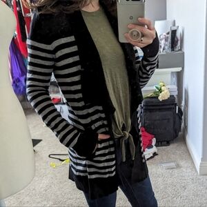 WHBM striped cardigan, sz XS